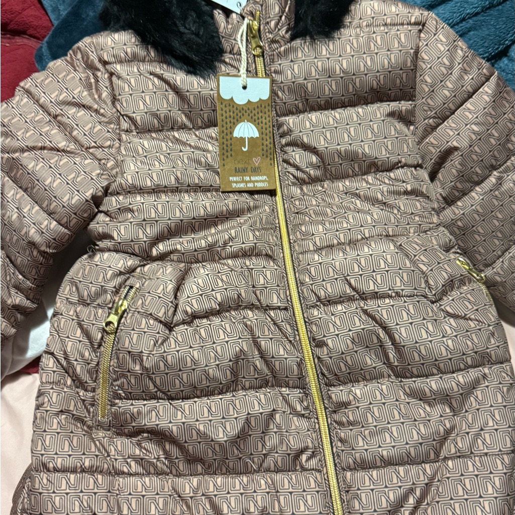 Next Kids Puffer Jacket In Brown 2-3 T Zara Like Brand